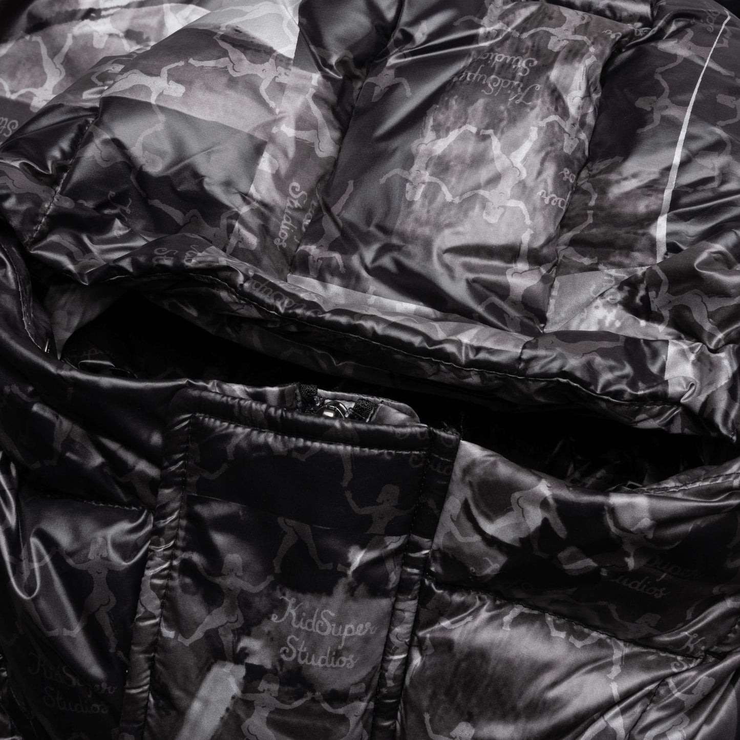 Puma x KidSuper MMQ AOP Puffer Jacket Black