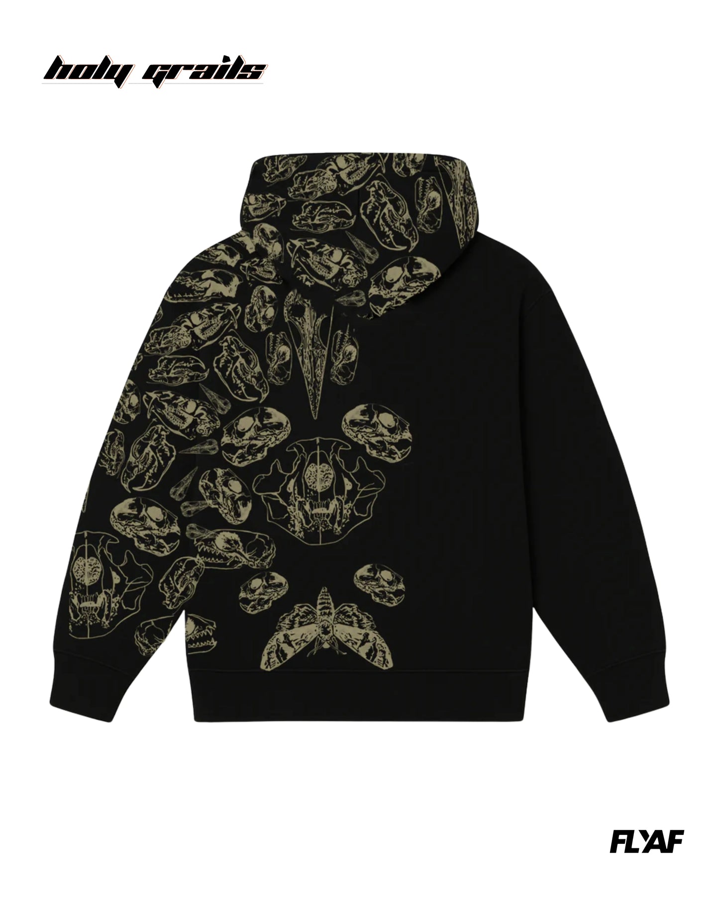 Fractured Pulse Black Zipper Hoodie HG x FLYAF