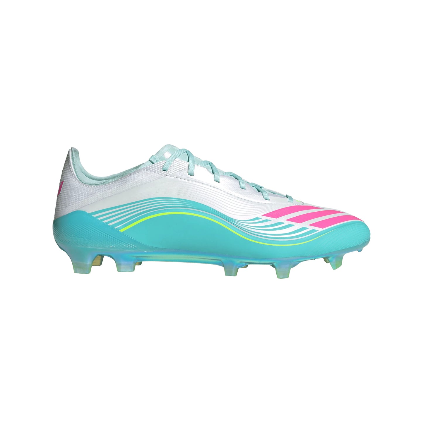 adidas F50 Messi Elite FG Firm Ground Mens Soccer Cleats White Pink Aqua
