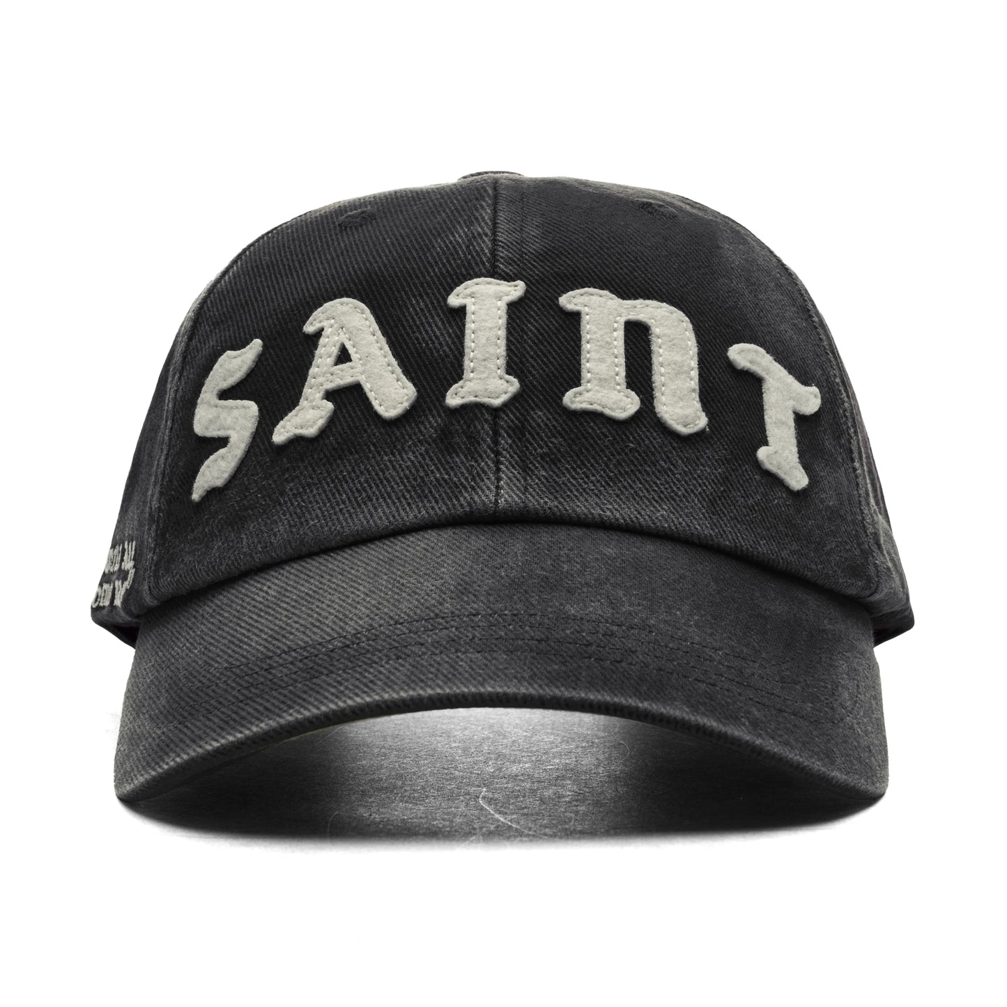 6 Panel Saint Cap Black