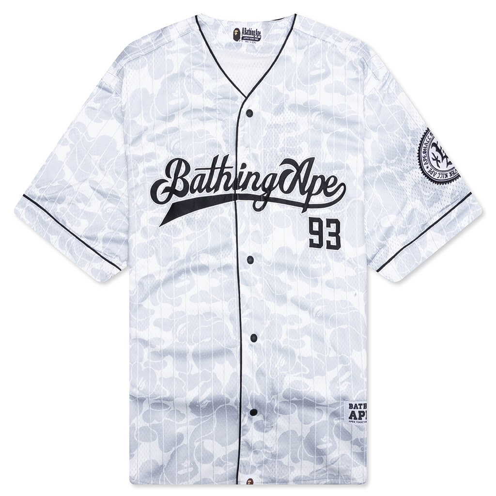 Camo Stripe Baseball Shirt Gray