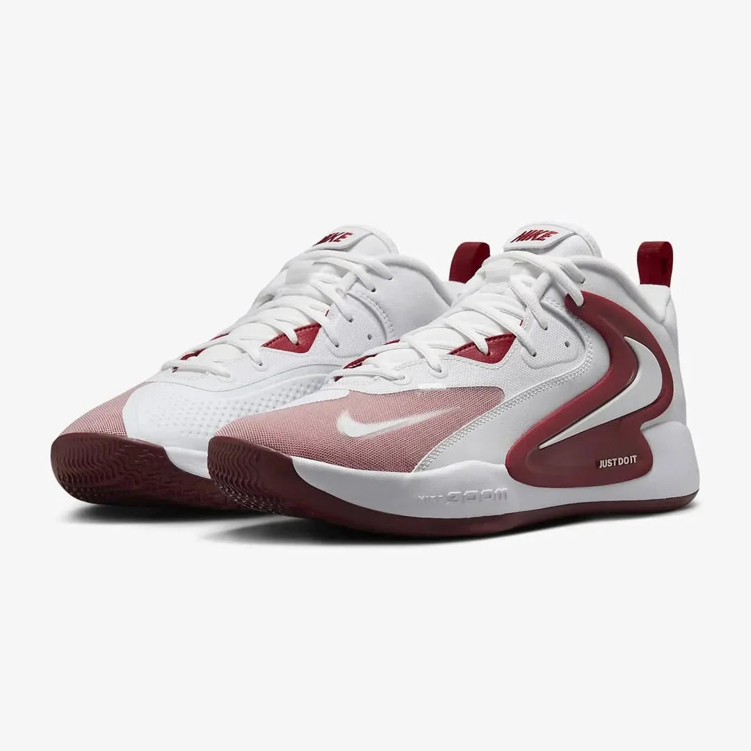 Tênis Nike React HyperSet 2 Vôlei Branco Vermelho