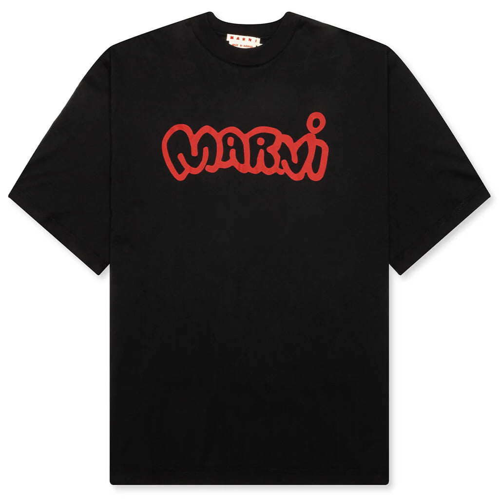 Srayed Logo T Shirt Black