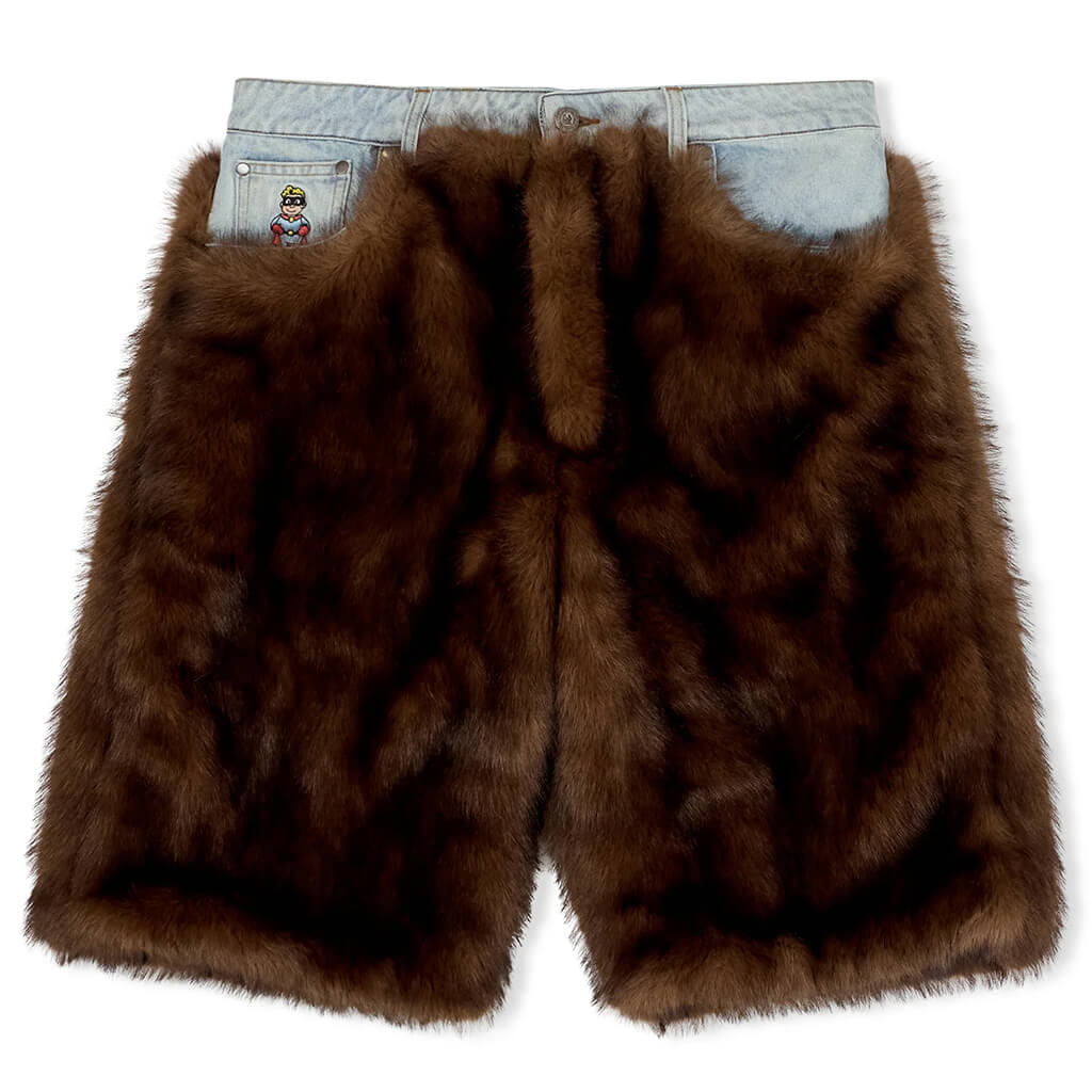 Fur Shorts Brown