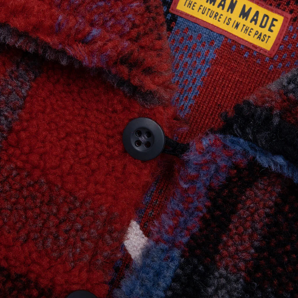 Fleece Pullover Red