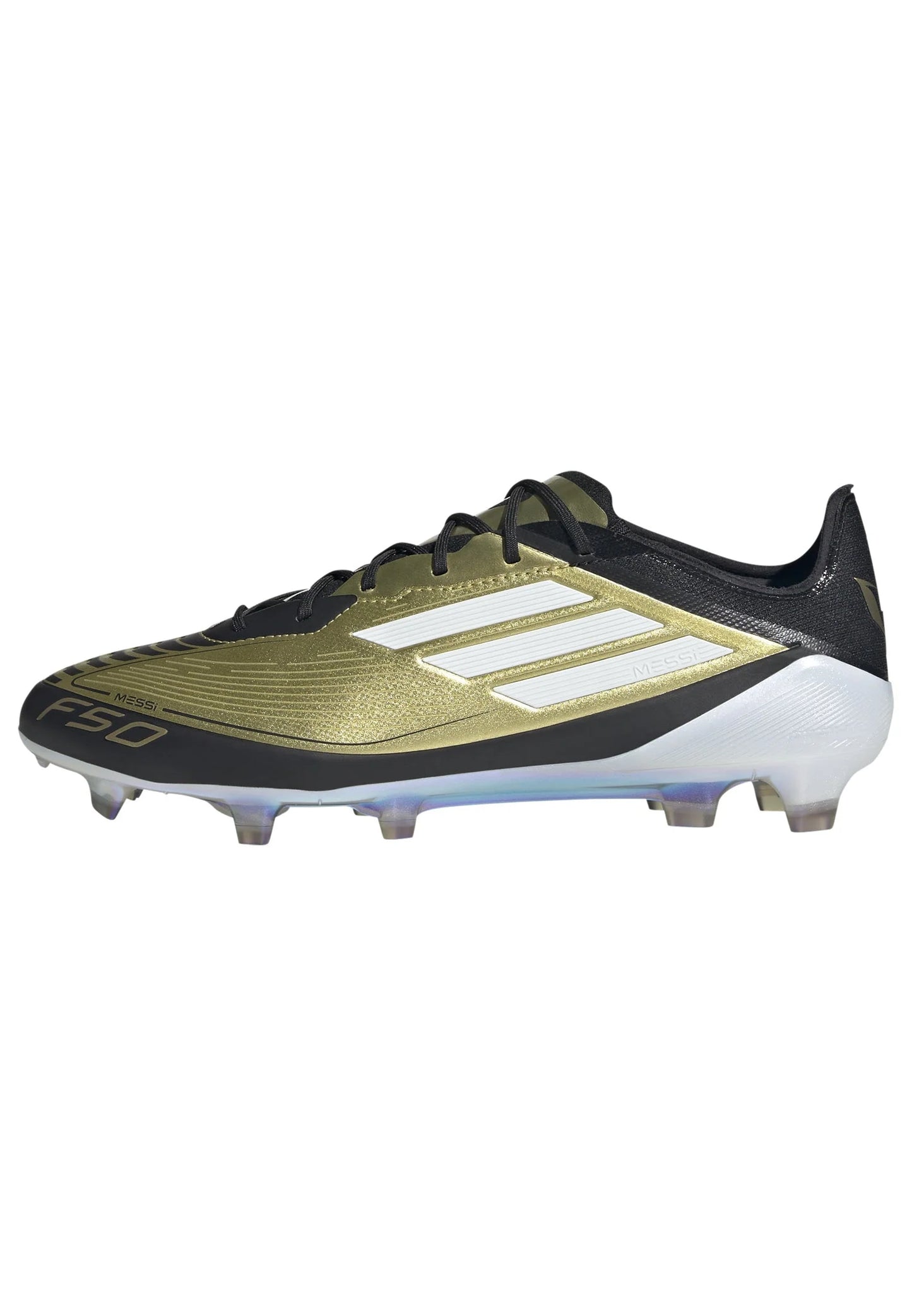 adidas F50 Elite FG Messi Firm Ground Soccer Cleats Gold White Black