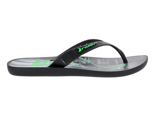Sandalias Rider Negro Verde para Hombre