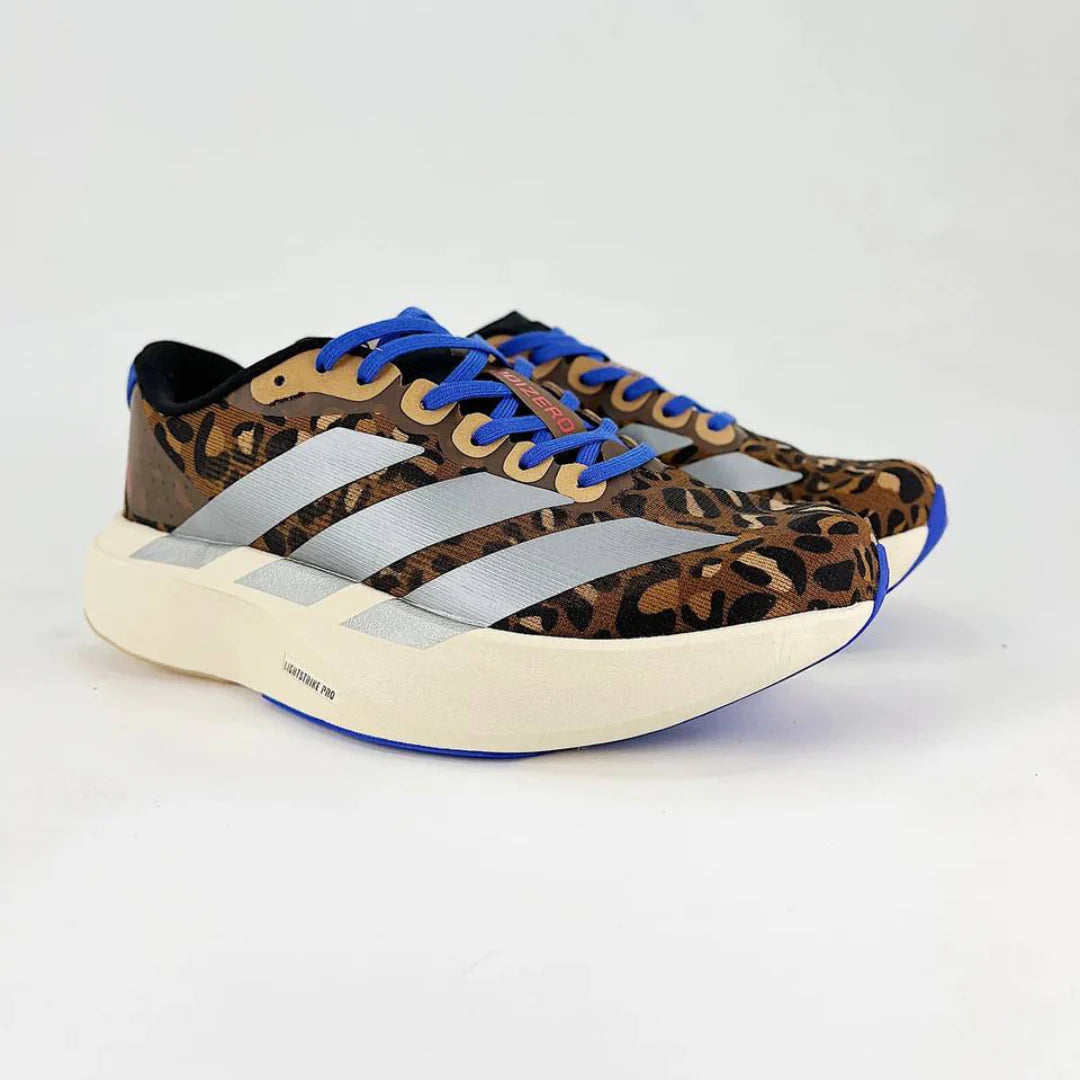Adidas Adizero EVO SL Marrom Cinza Metálico Azul Lúcido