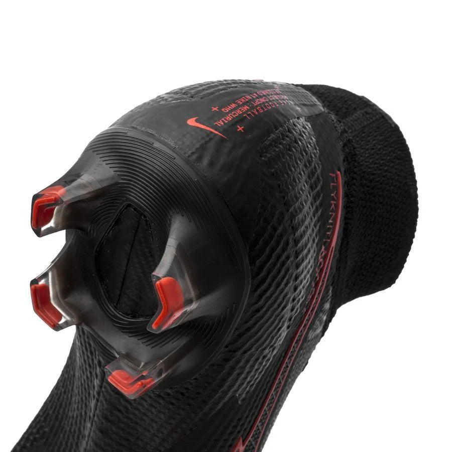 Nike Mercurial Superfly 7 Elite FG Firm Ground Mens Soccer Cleats Black Chile Red Dark Smoke Grey