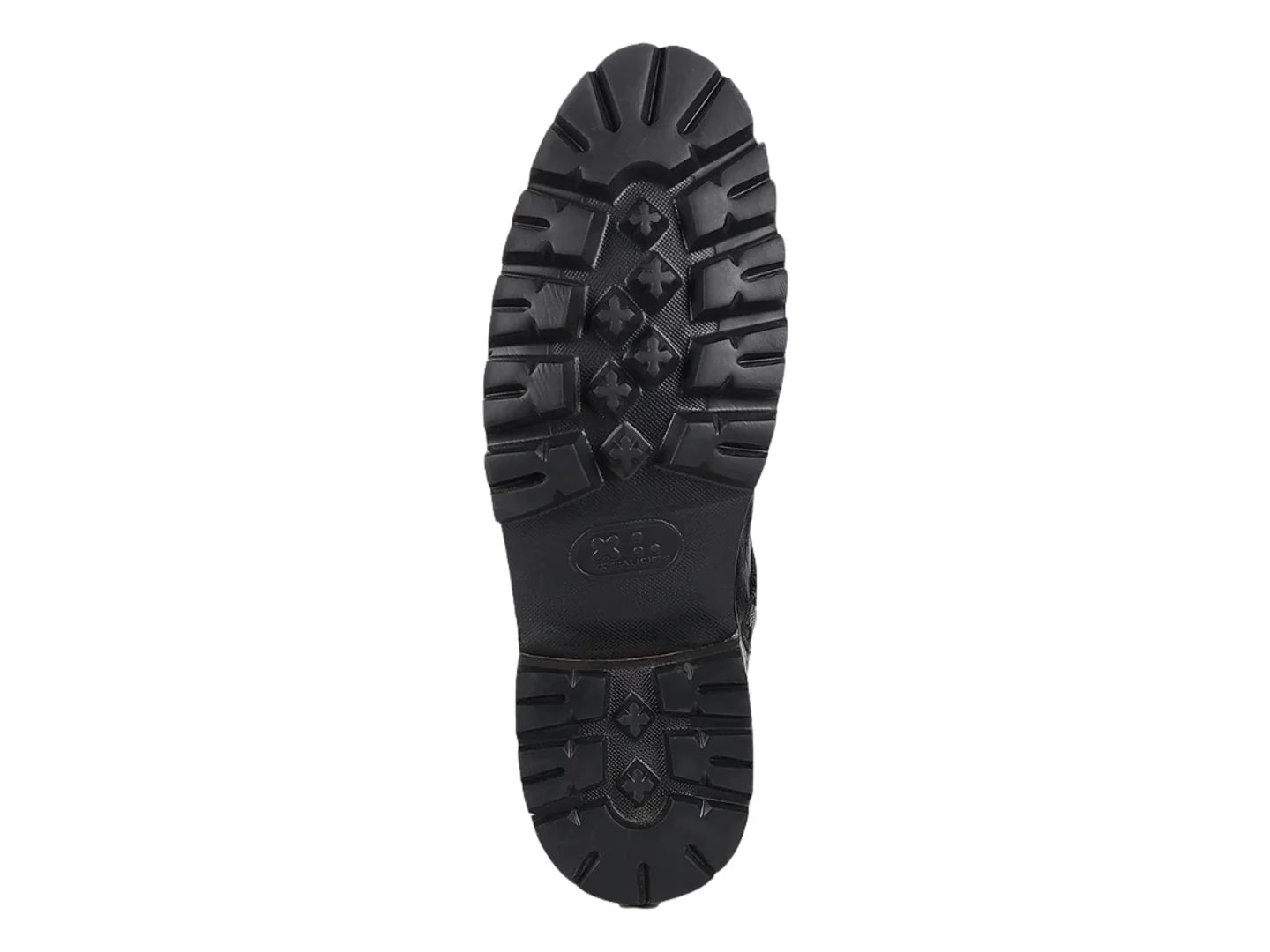 Botas Cuadra de Avestruz Negro para Hombre