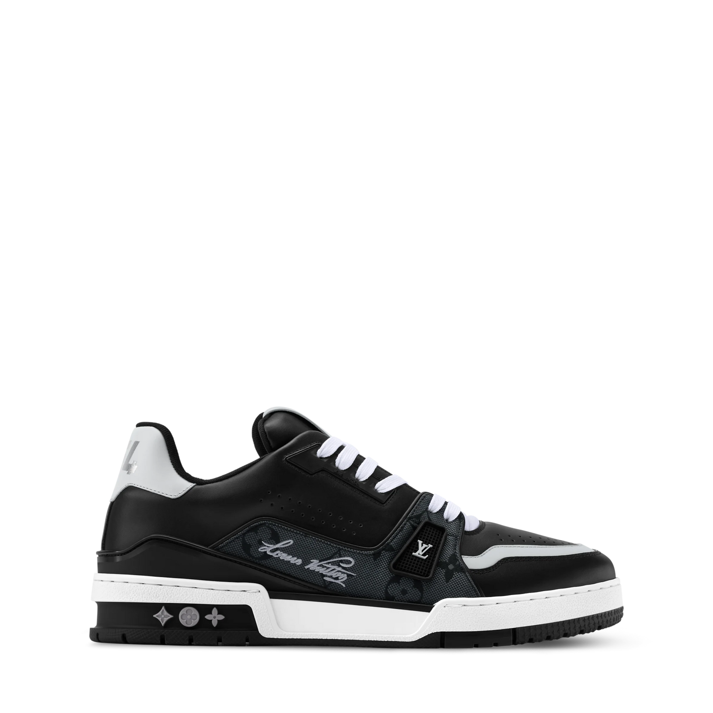 Louis Vuitton LV Trainer Black Monogram Leather Sneaker