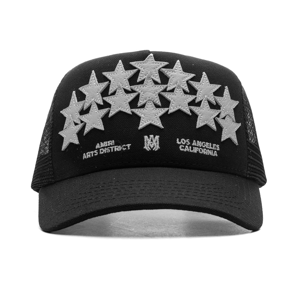 Stars Trucker Hat Black