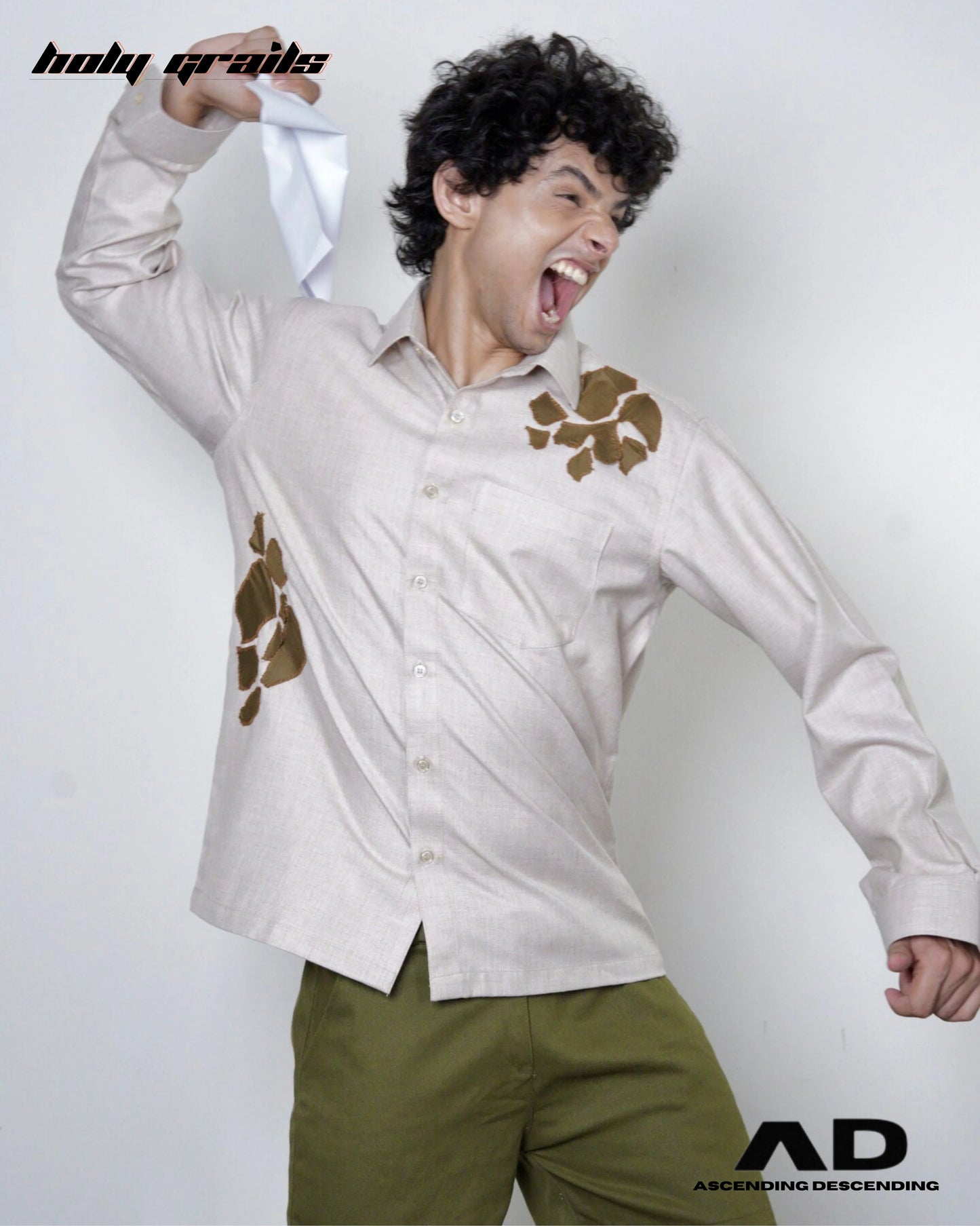 9toFight Cream Designer Shirt HG x Ascending Descending