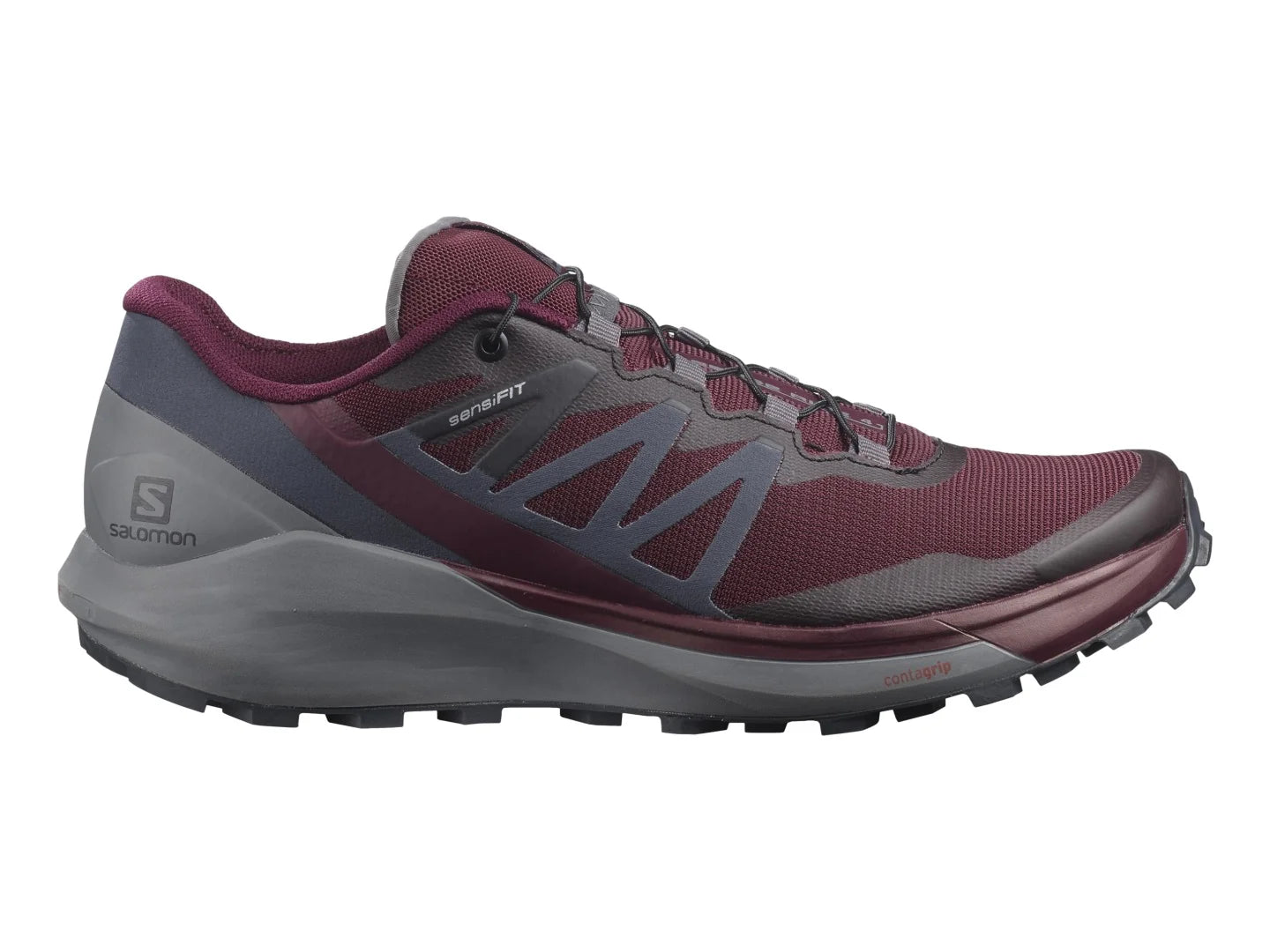 Tenis Salomon Sense Ride 4 Color Vino para Mujer