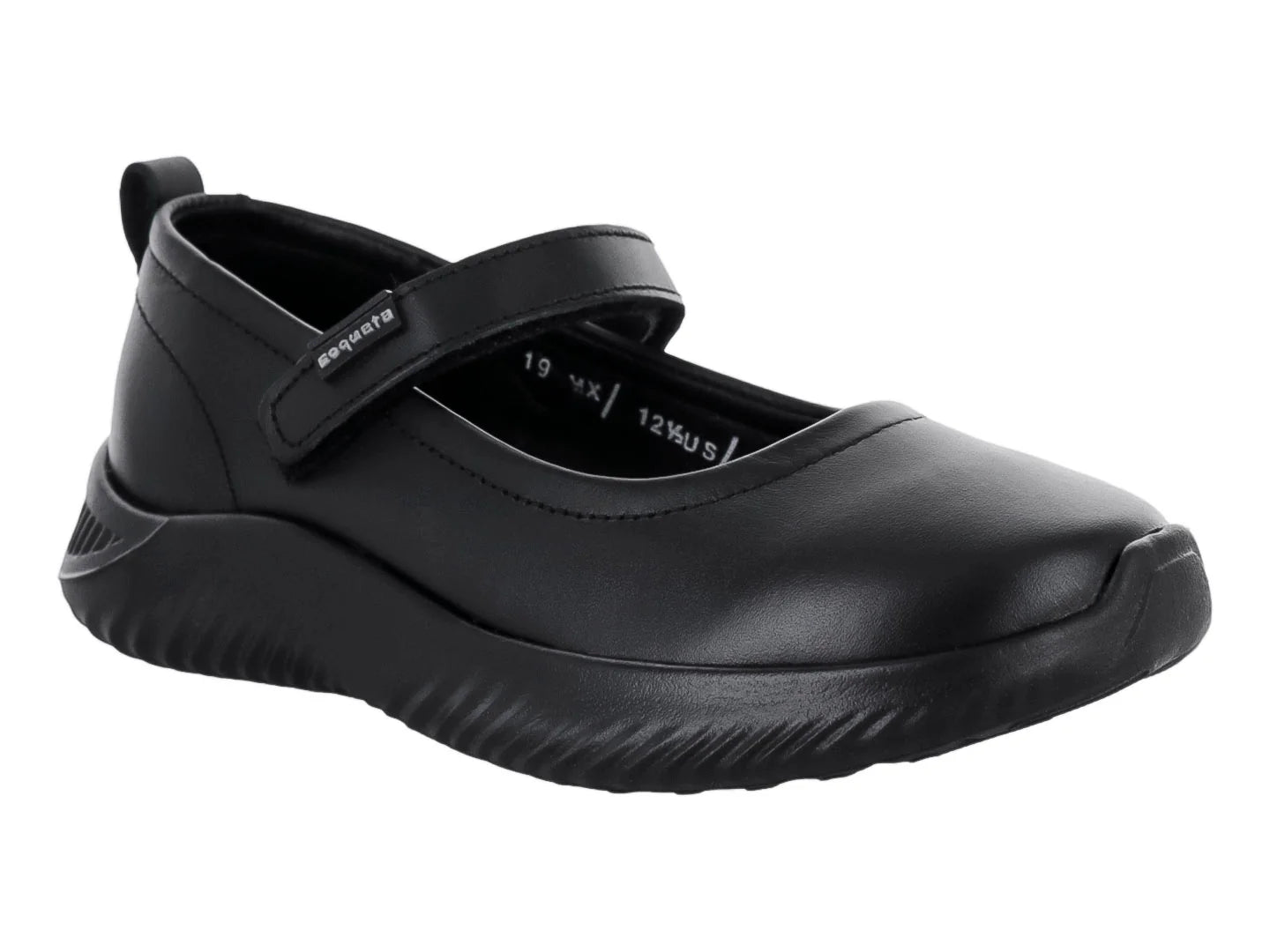 Zapatos Coqueta Negros de Piel para Niña