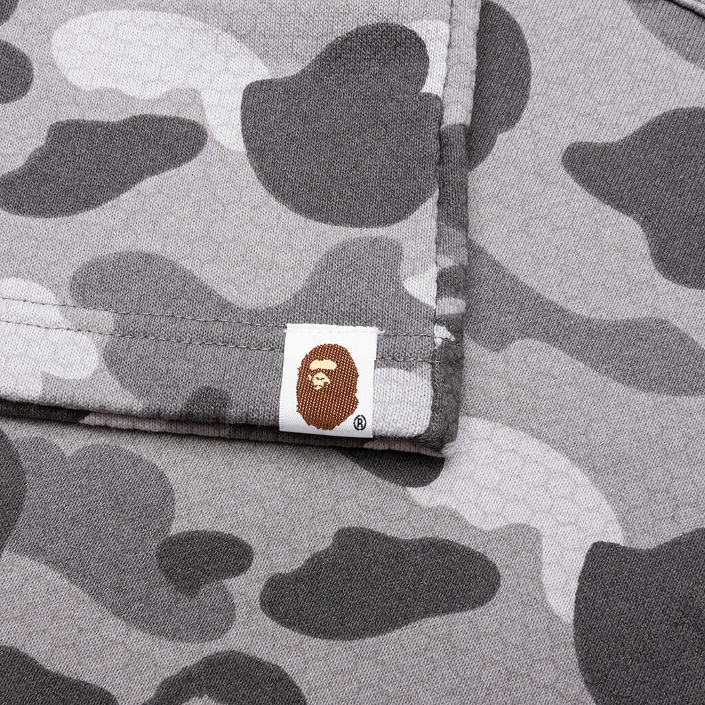 Honeycomb Camo Shark Sweat Shorts Grey