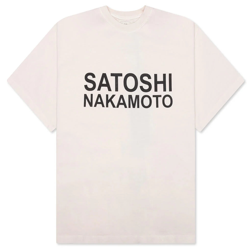 Satoshi Logo Tee White