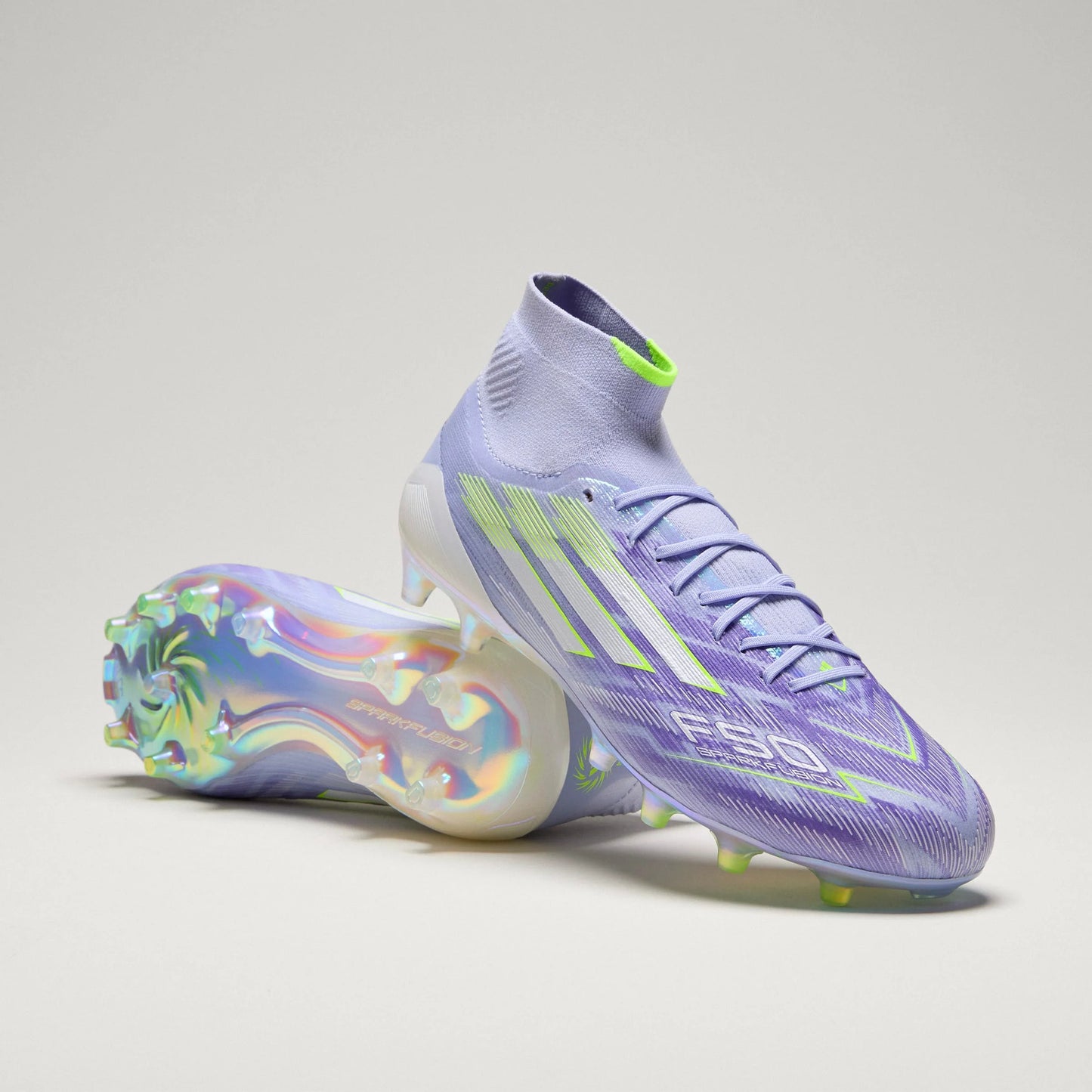 adidas F50 Sparkfusion Elite Mid Firm Ground Artificial Womens Soccer Cleats Vioton Lemon