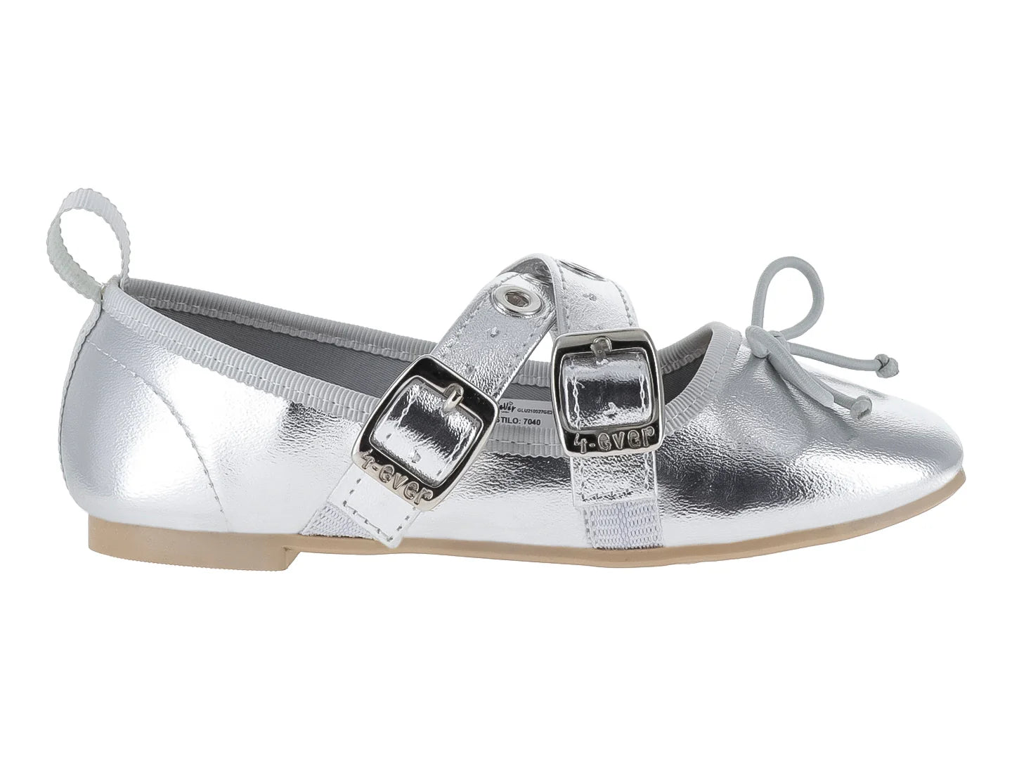 Zapatos Planos 4EVER Plata para Niña
