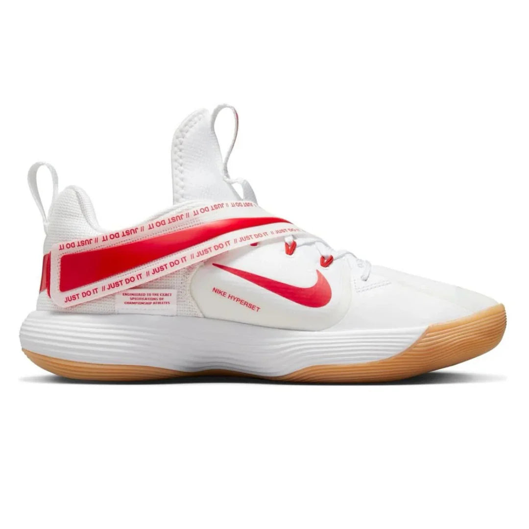 Tênis Nike React HyperSet 1 Vôlei Branco Vermelho