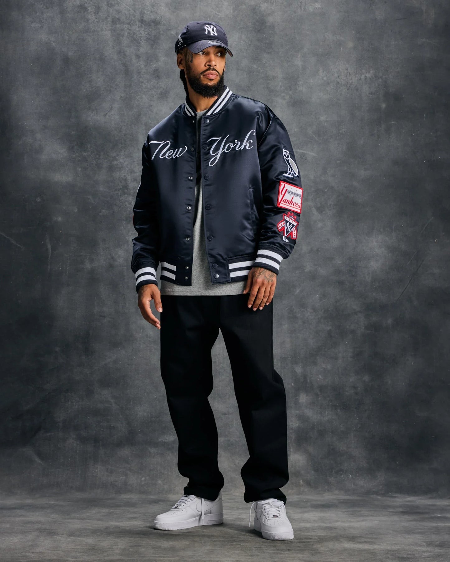 New Era MLB New York Yankees Varsity Jacket Navy