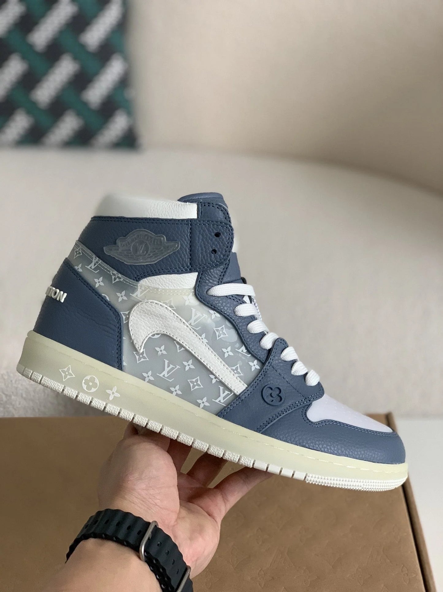 Nike Air Jordan 1 x LV Slate Blue Edition