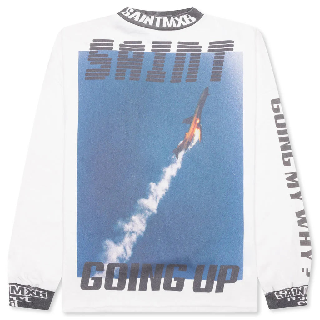 Going L S Tee White