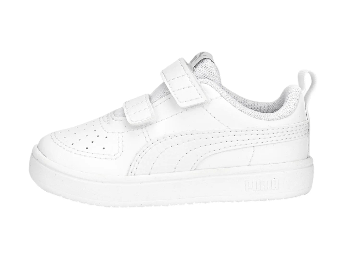 Tenis PUMA Rickie V Blanco y Gris para Niño