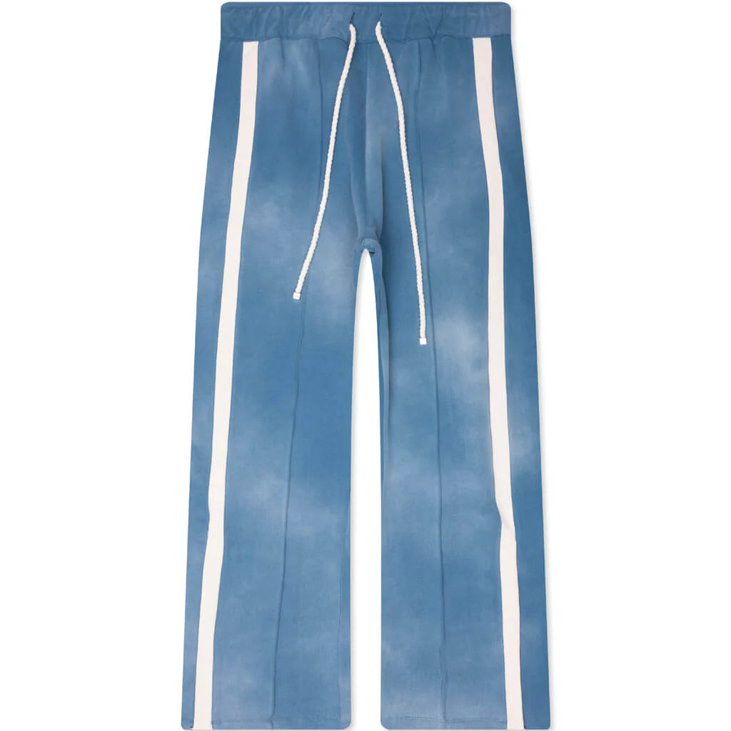 Heavy Cotton Track Pants Worn Blue