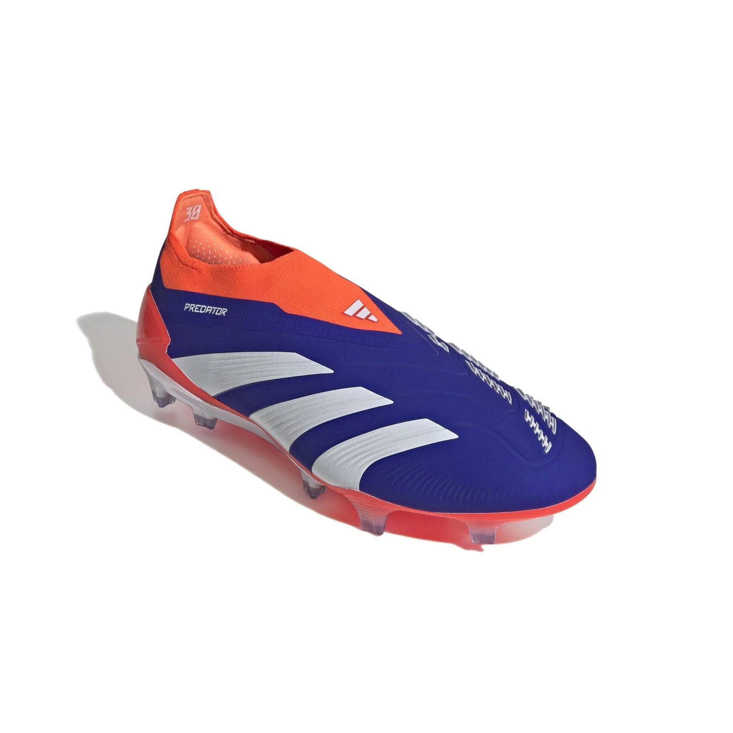 adidas Predator Elite Laceless FG Laceless Firm Ground Soccer Cleats Lucid Blue White Solar Red