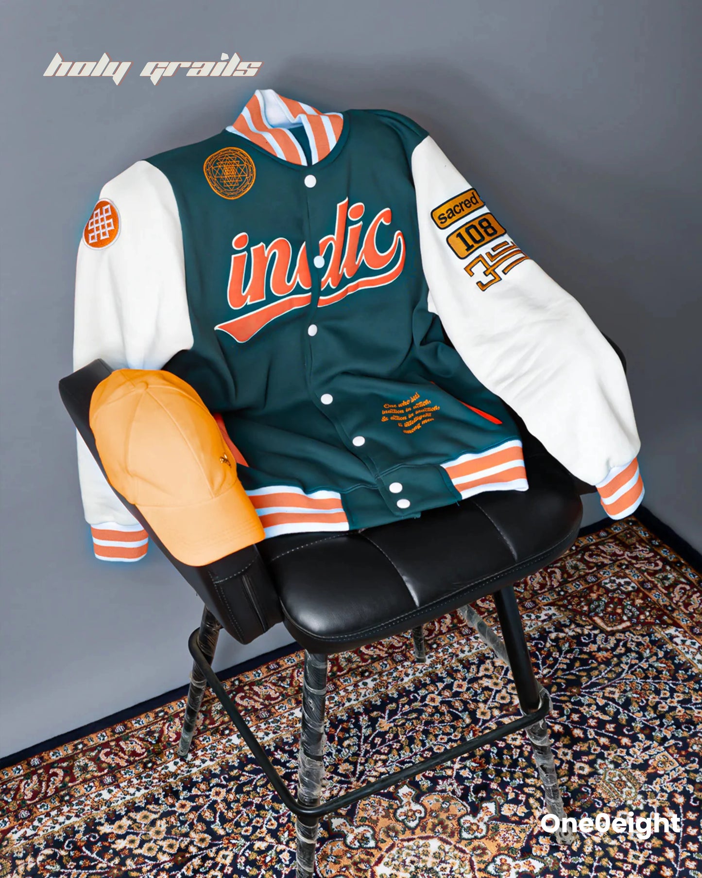 Indic Varsity Jacket HG x One0eight