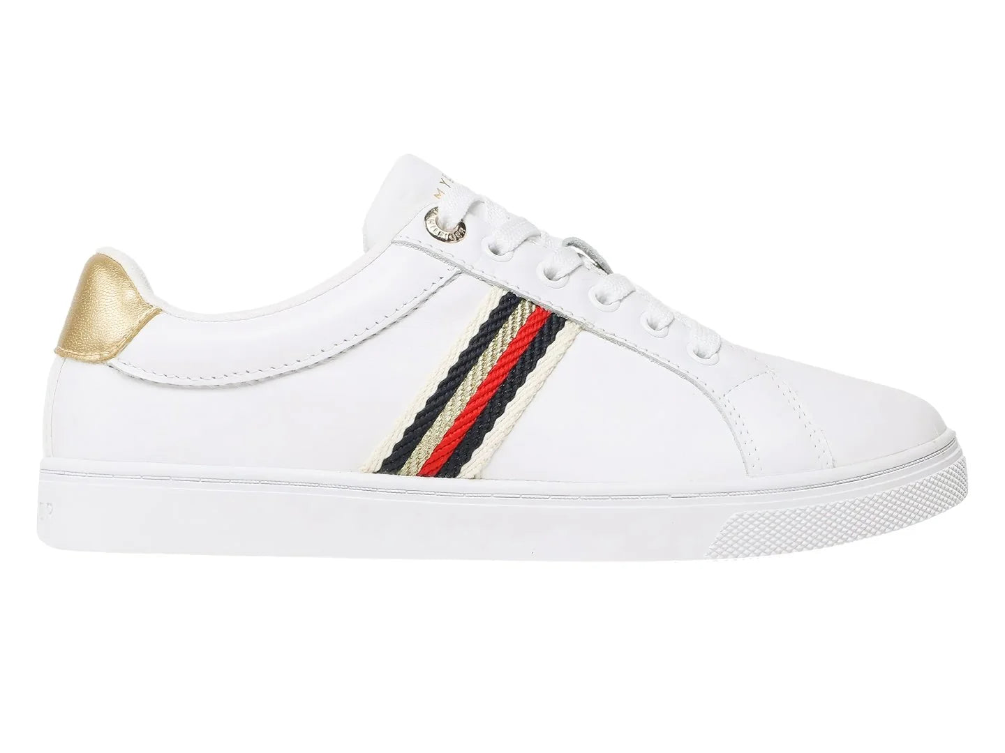 Tenis Tommy Hilfiger Corporate Webbing Blancos para Mujer