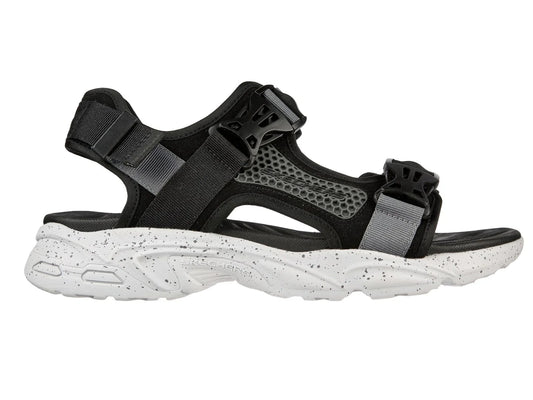 Sandalias Skechers Stamina Negro y Gris para Hombre