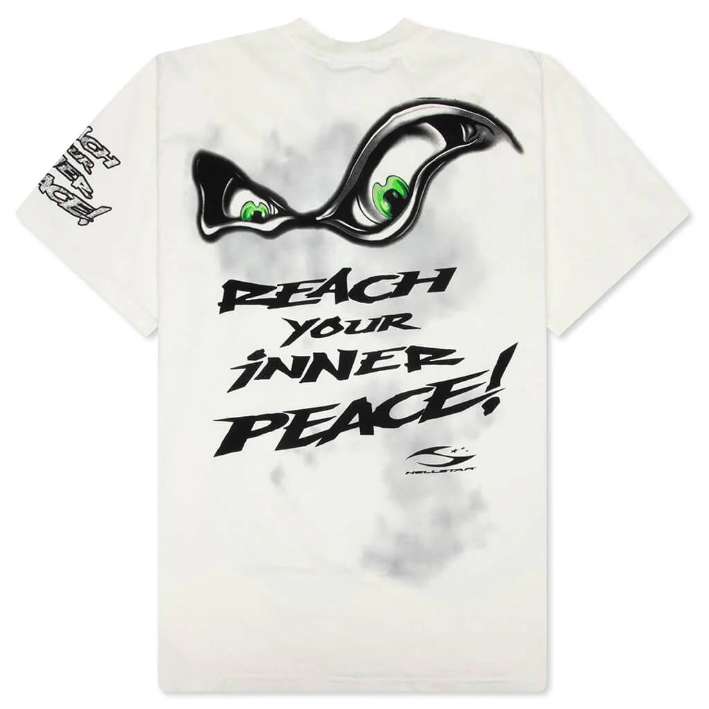 Reach Your Inner Peace Yoga T Shirt White