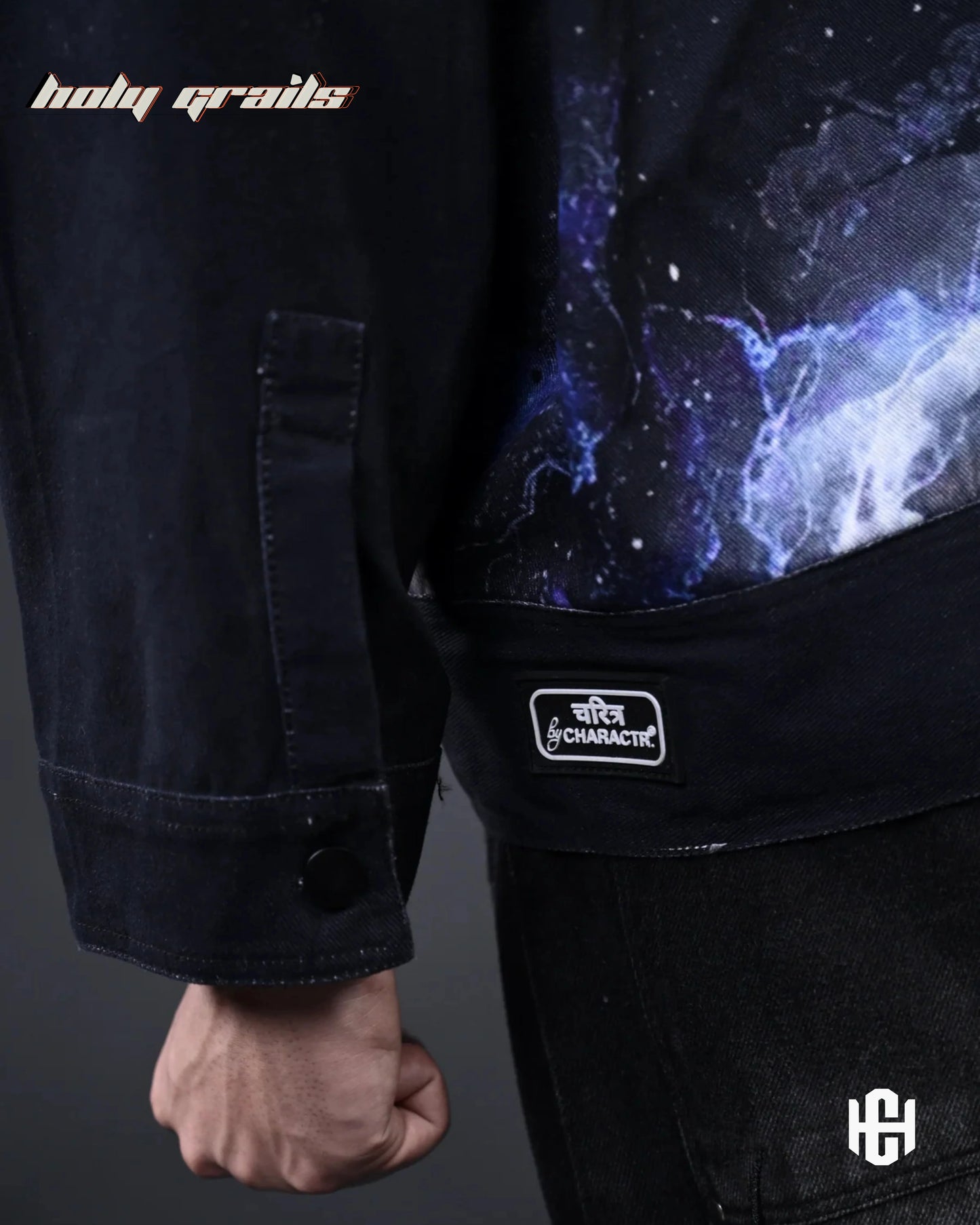 The Cosmic Black Zipper Jacket HG x Charactr