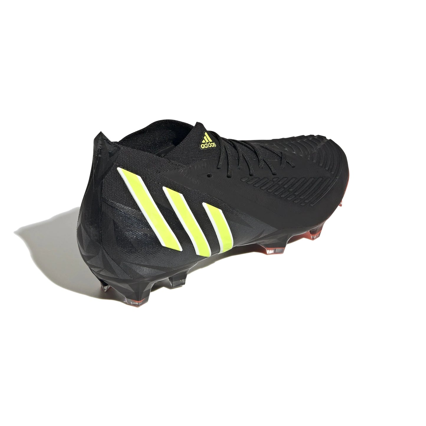 adidas Predator Edge1 FG Firm Ground Boots Black Solar Yellow Solar Red