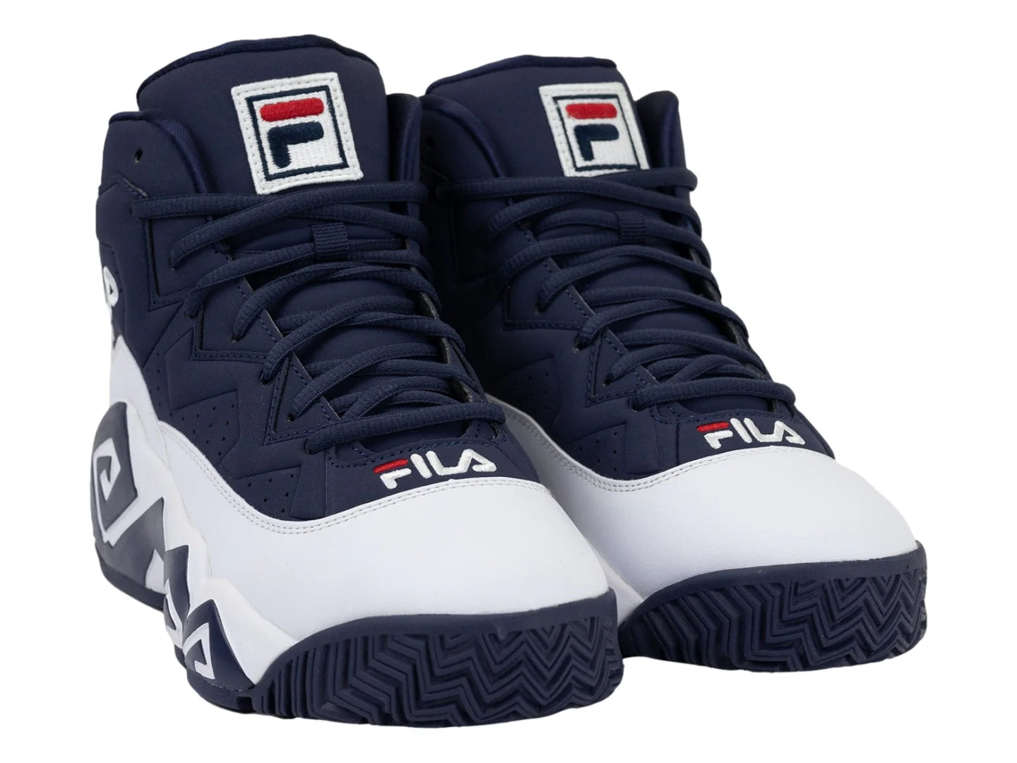 Tenis de Baloncesto FILA Blanco Azul y Rojo para Hombre