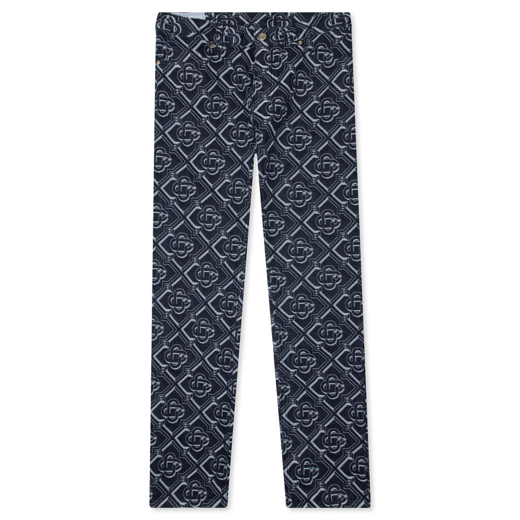 Monogram Classic Denim Straight Leg Jean Indigo