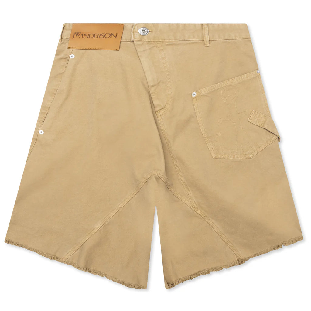 Twisted Workwear Shorts Beige