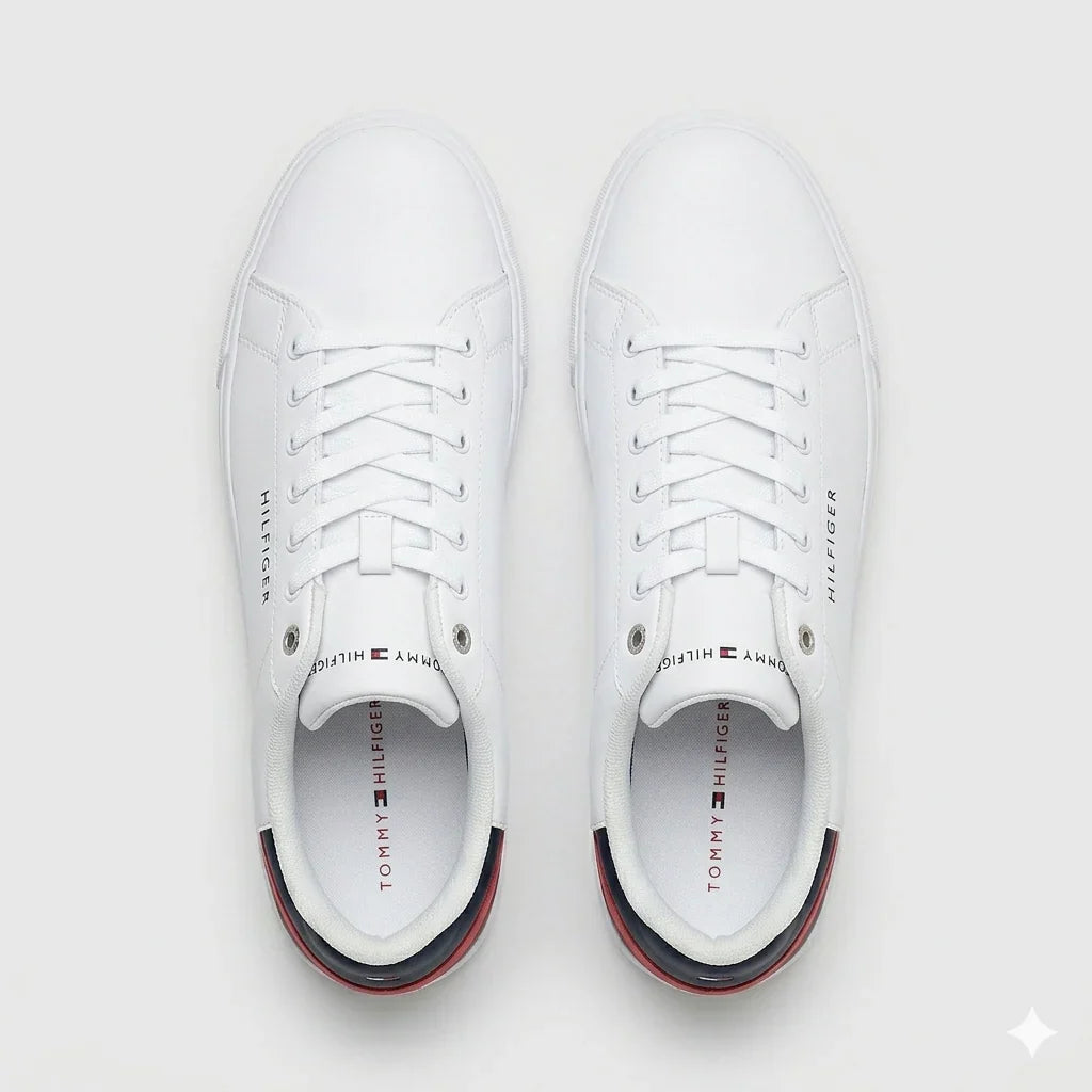Tommy Hilfiger Blanche Chaussure Élégante Confort Homme