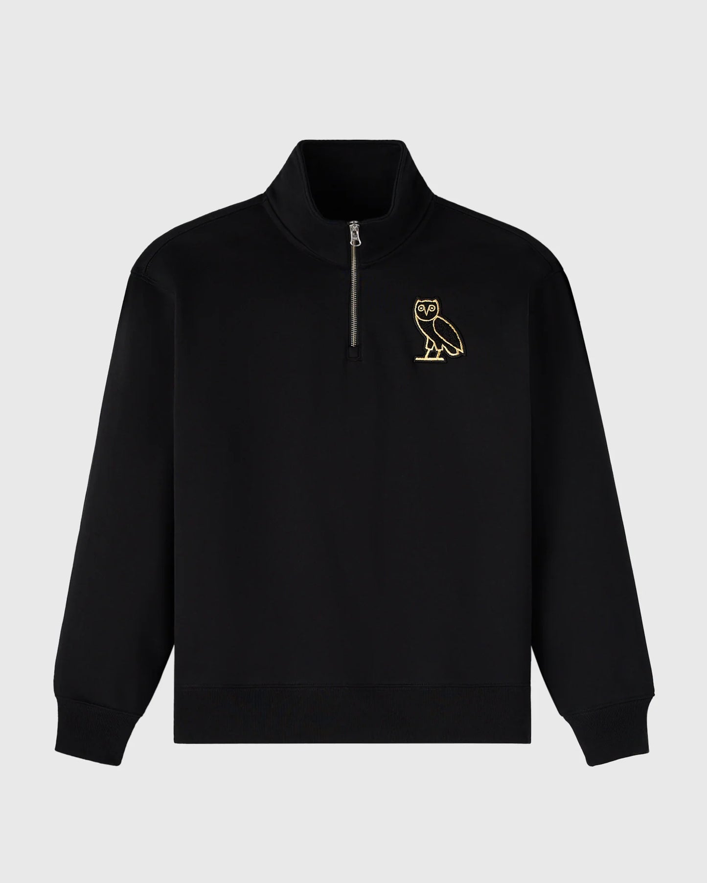Signature Quarter Zip Mockneck Black