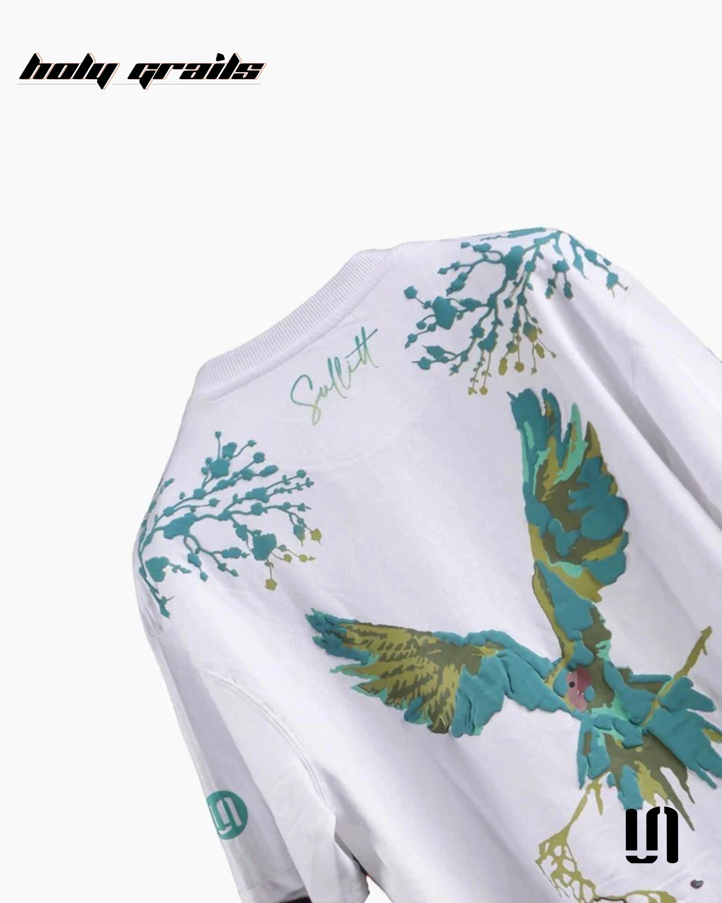Vividly Parrot White Oversized Tee HG x Sullitt