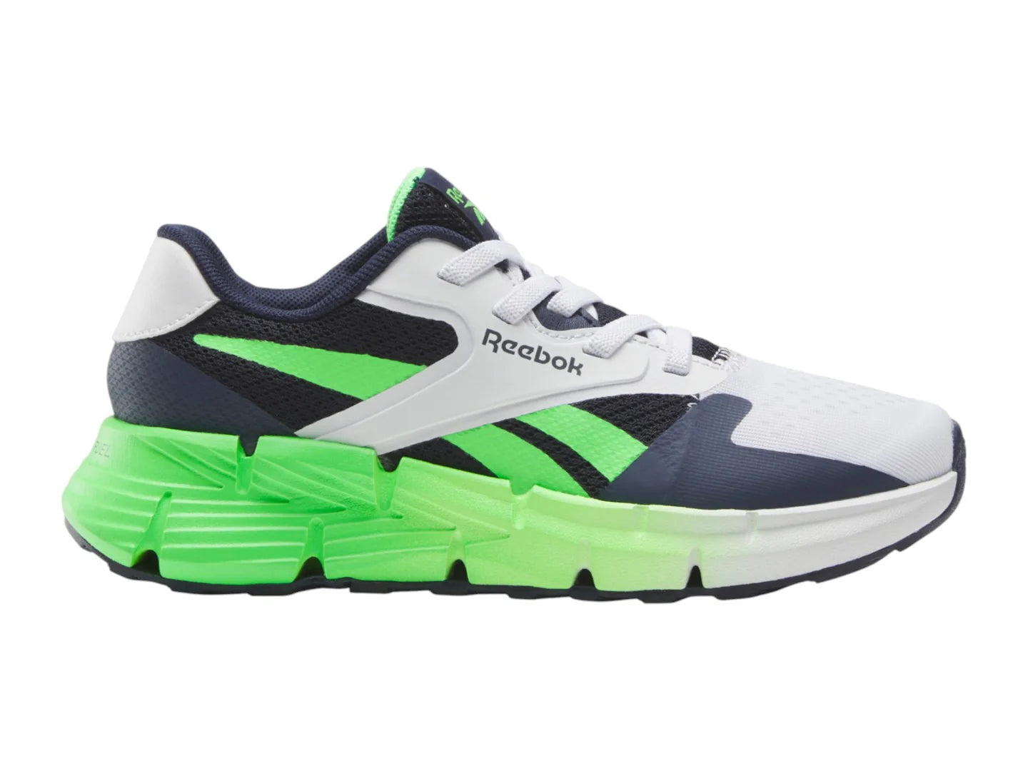 Tenis Reebok Zig Dynamica 5 Blanco y Azul para Niño
