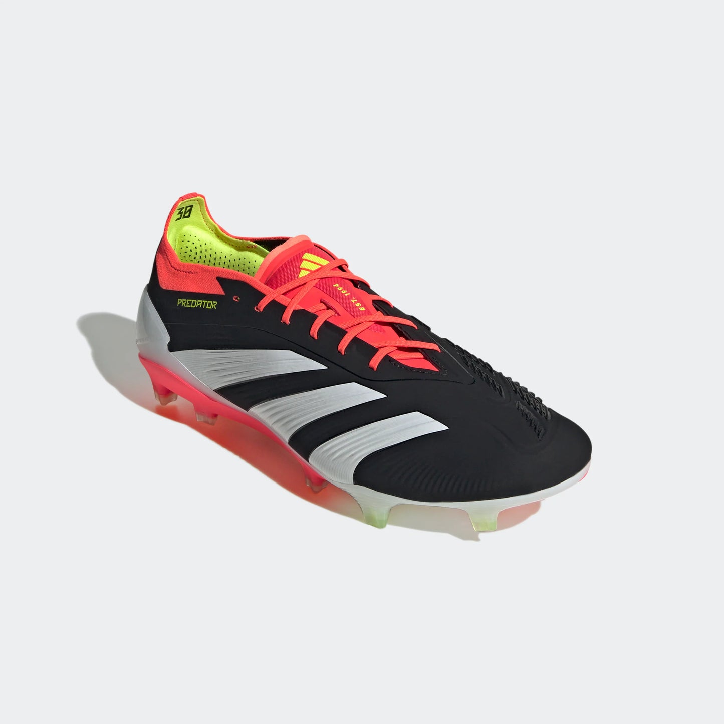 adidas Predator Elite FG Mens Firm Ground Soccer Cleats Black White Solar Red