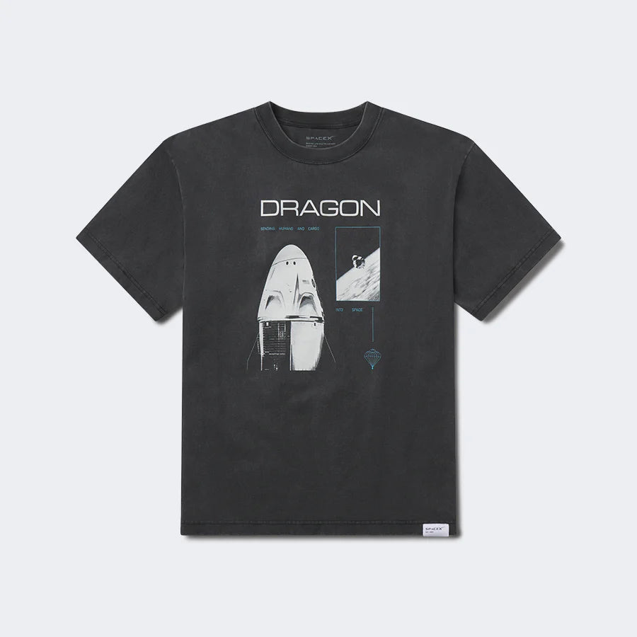 UNISEX SPACEX DRAGON VINTAGE T SHIRT