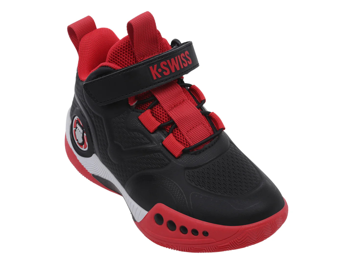 Tenis K SWISS Bronny CH Negro y Rojo para Niño