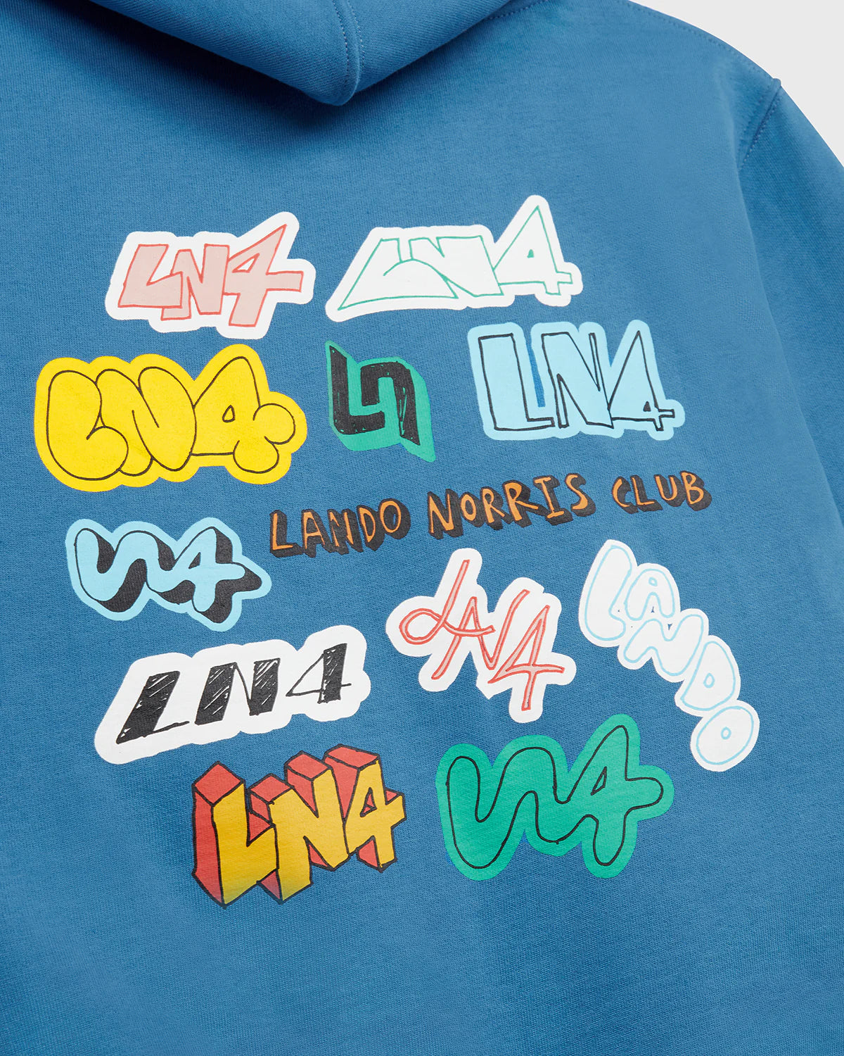 KIDS STICKER HOODIE BLUE