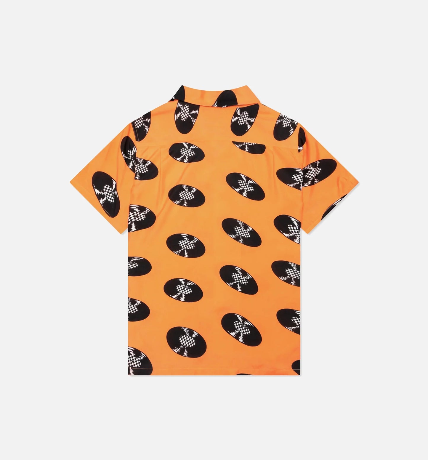 Vault X Wacko Maria Woven Button Up Mens Shirt Orange