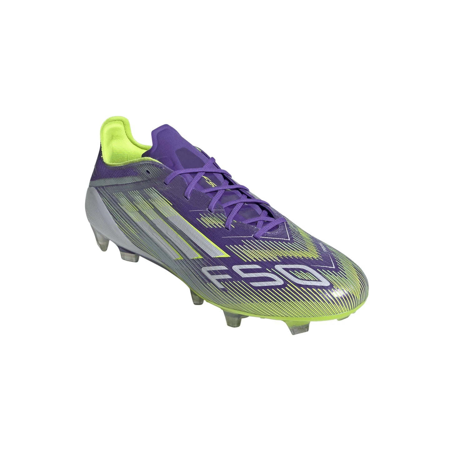 adidas F50 Elite Firm Ground Soccer Cleats Purple White Lemon