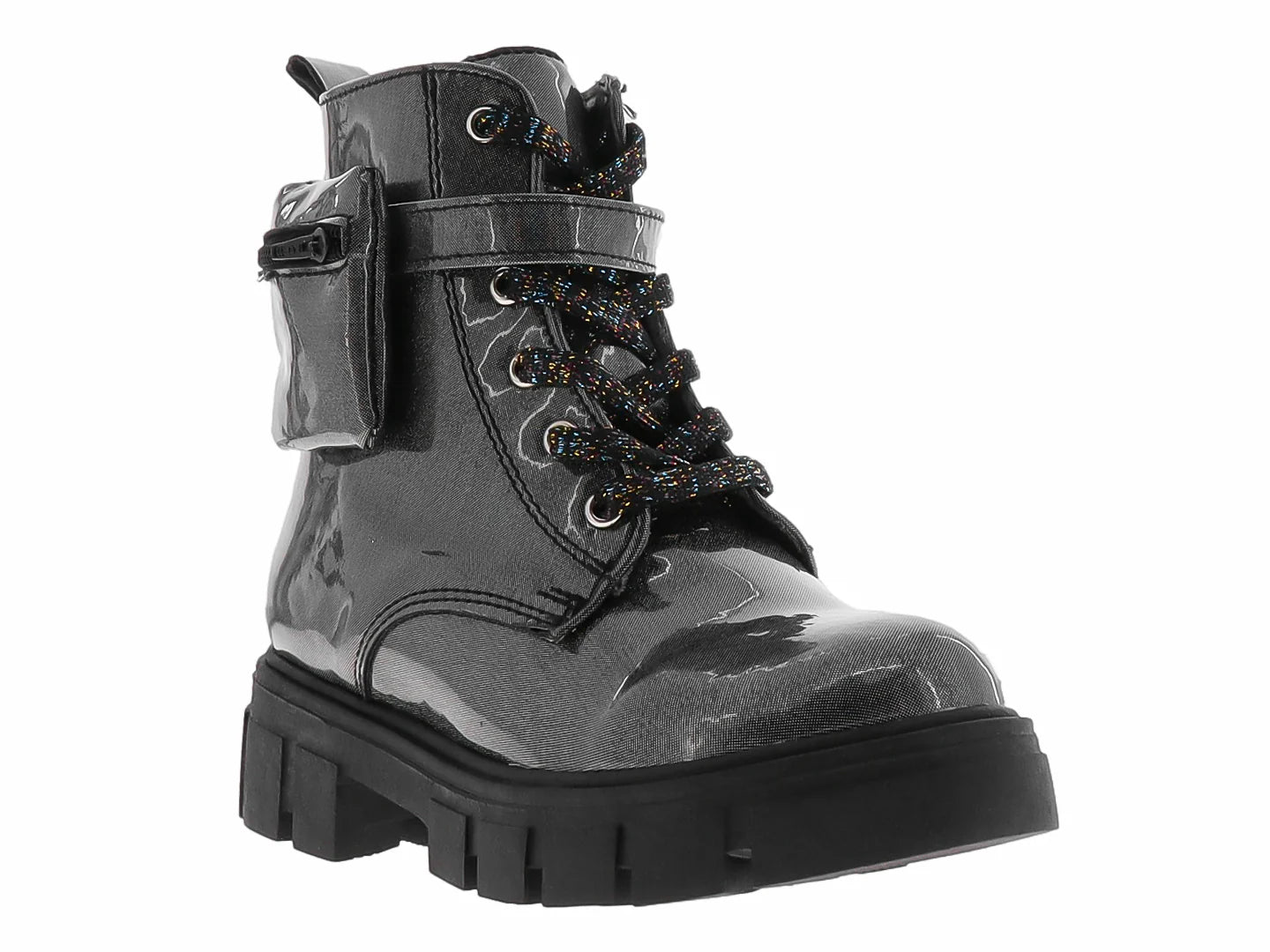 Botas Miroslava de Charol Negro para Niña